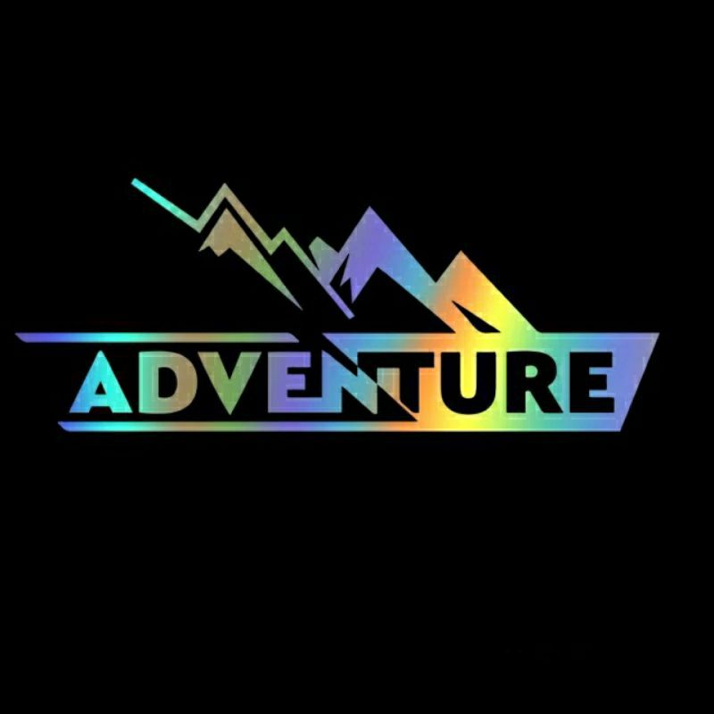 stiker Adventure,, stiker Cutting Adventure, stiker motor mobil laptop