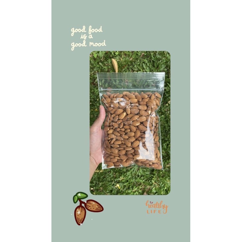 

500Gr Almond Mentah Kupas Raw Whole (First Grade)