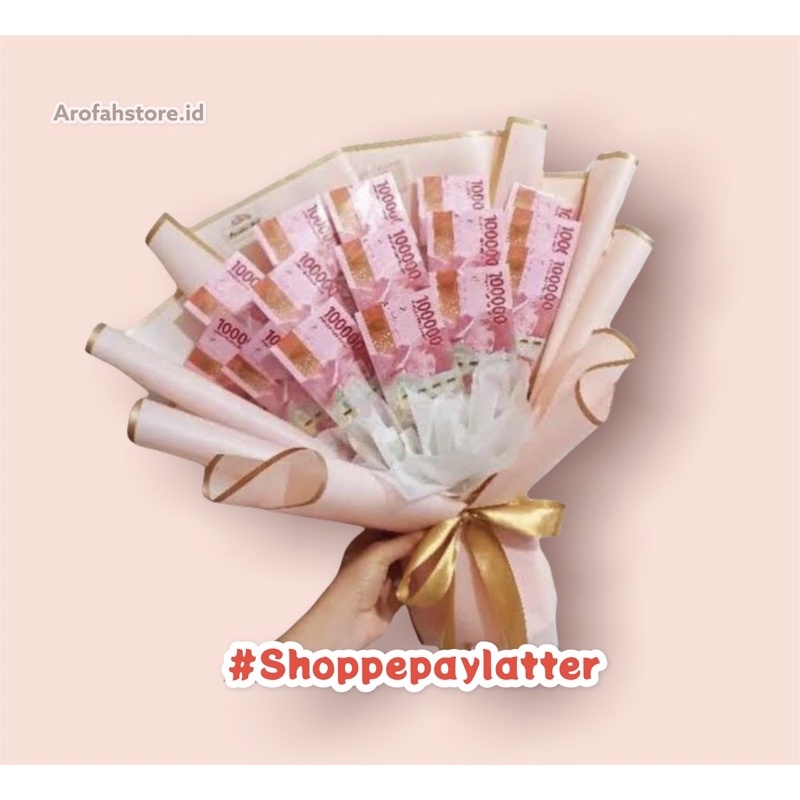 Exp Lama (COD) Bucket Uang Asli 7,5 jeti-10 jeti mini buket hadiah wisuda Berkualitas