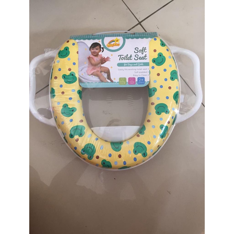 FL059 BABY FLOW SOFT POTTY TOILET SEAT RING CLOSET WITH HANDLE Alas Dudukan Portable Training Anak