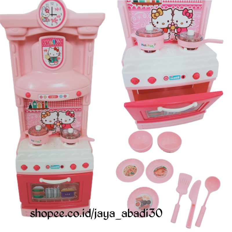 MAINAN ANAK MEJA KOMPOR MASAK DAN MEJA WASTAFEL HELLO KITTY 520-12