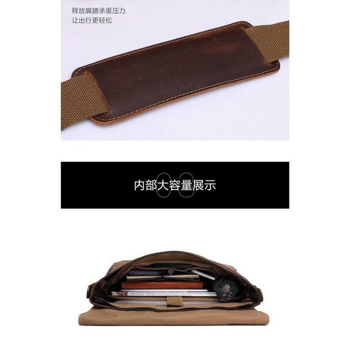 hand bag sling bag kulit model bally gucci tas slempang casual pria