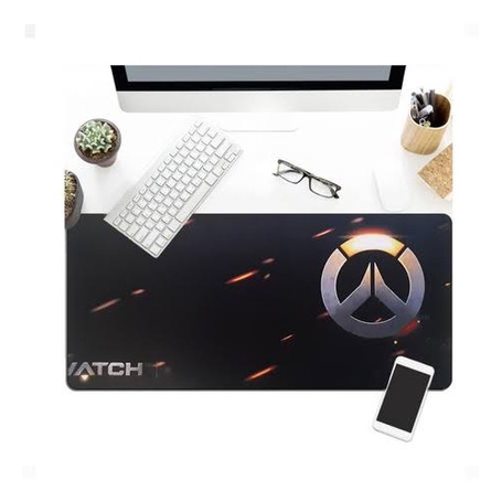 Mouse Pad Gaming XL Desk Mat Overwatch 30 x 80 cm Bahan Soft, Anti Slip