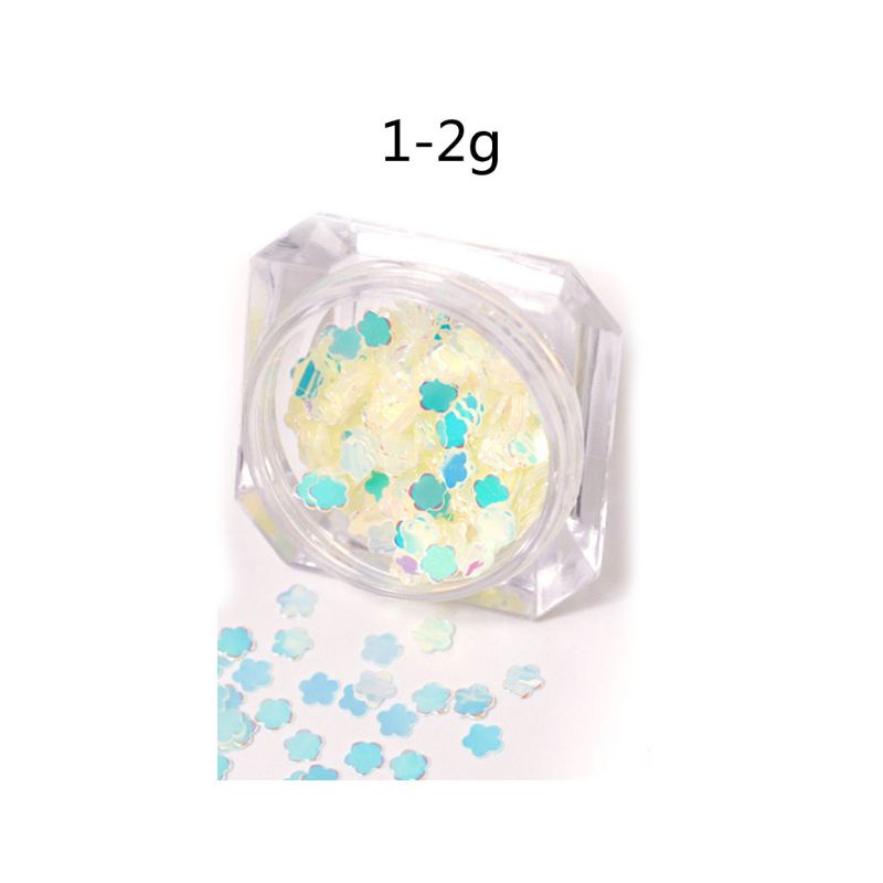 SIY  6 Bottle Luminous Sequins Glow In the Dark Glitters Fluorescent Sequins Resin Jewelry Findings Nail Art Craft Tools