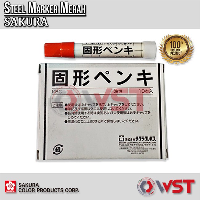 

Steel Marker Sakura 1 pc - MERAH - Made In JAPAN
