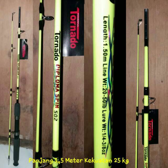 Joran Fiber glass TORNADO DIPLOMA panjang 1,5 meter kekuatan 25