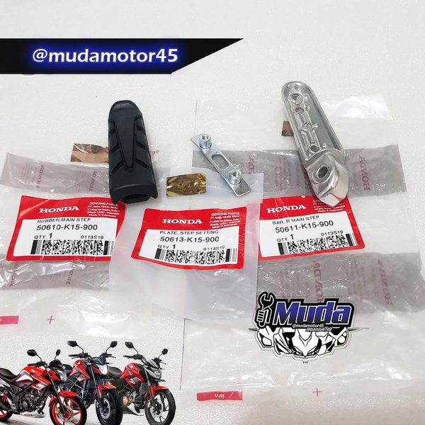 FOOTSTEP KANAN CB150R CB150X DEPAN BESI PIJAKAN 50611-K15-900 BAR R MAIN FOOT POSTEP STEP 50611K1590