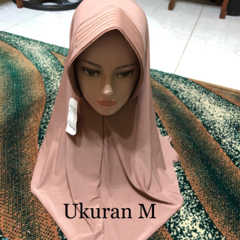 jilbab instan Aisyah warna mocca