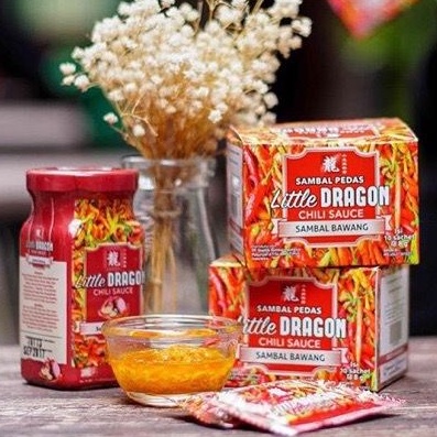 

Sambal Sachet Little Dragon Chili, tersedia Sambal Bawang dan Sambal Terasi (HARGA PER SACHET)