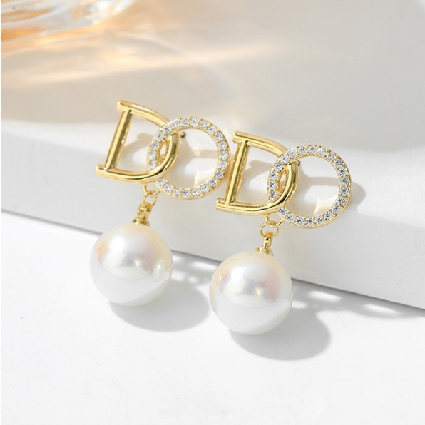 ANTING KOREA TITANIUM LUXURY PEARL ANTING TUSUK ANTI KARAT WANITA GIWANG AKSESORIS ANAK PEREMPUAN FASHION IMPORT ANT55