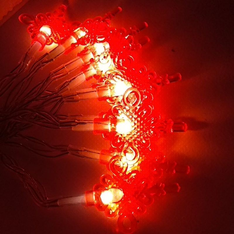 LED light CHINESE NEW YEAR STRING LIGHT RED MOTIF KNOT 1.8 METER lampu imlek simpul