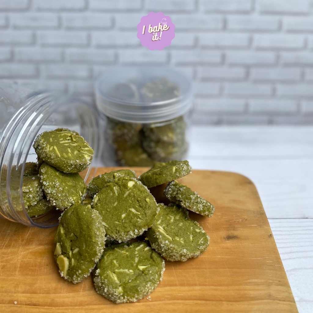 

Matcha Almond Sable Cookies