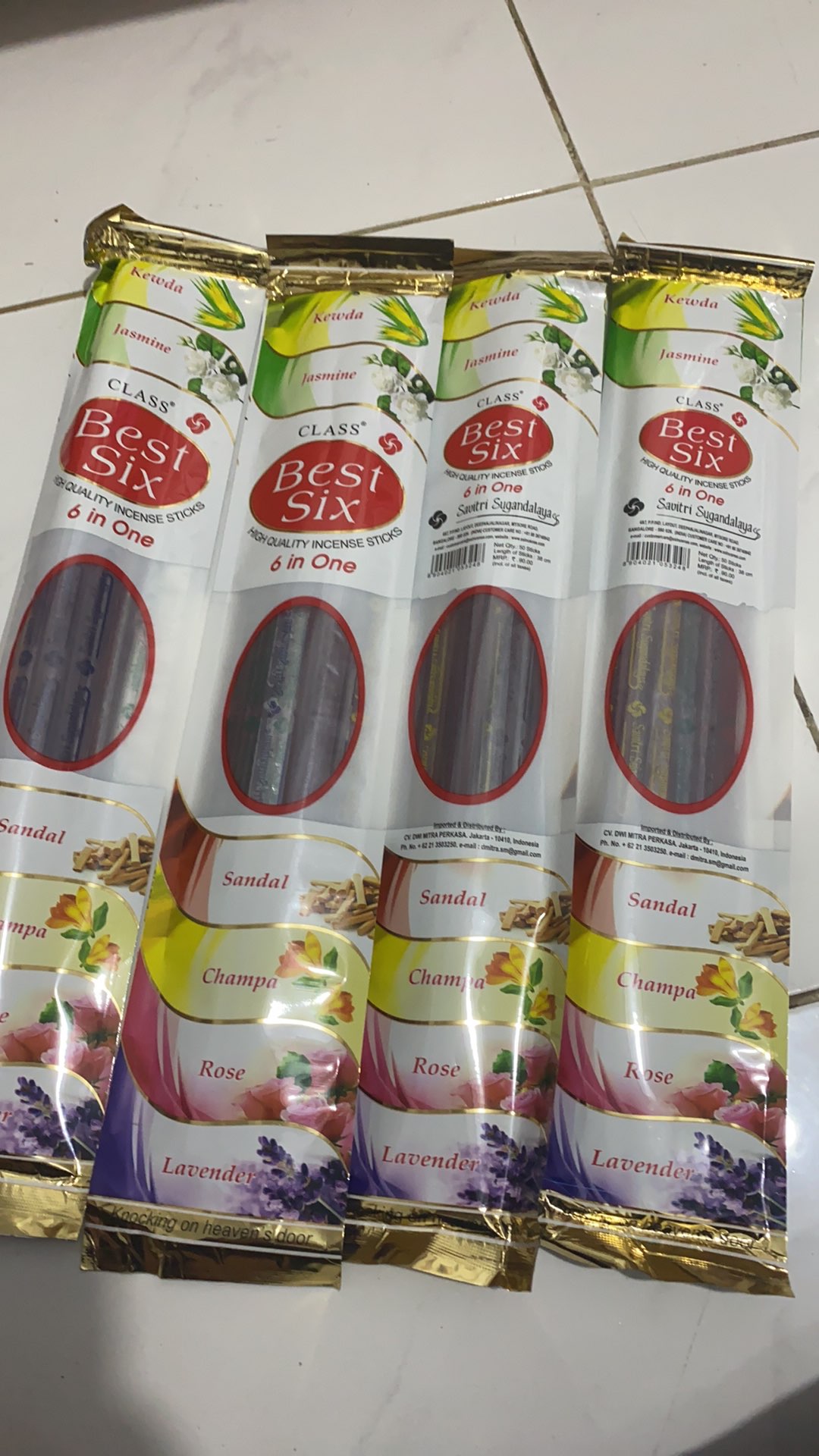 Hio Dupa Stik Aromaterapi Savitri Class Best Six 6 Aroma Incense Sticks