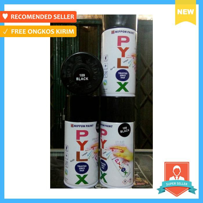 

pylox nippon paint/hitam gloss kilap/high quality colour paint 100%