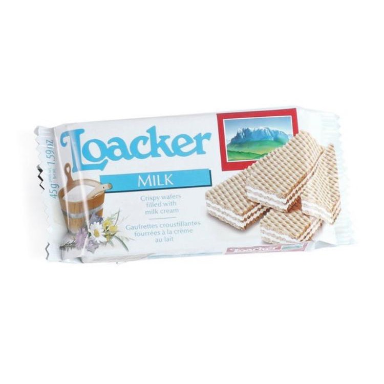 

Loacker Milk Wafer 45gram/milk cream