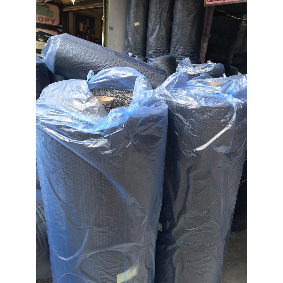 

BUBBLE WRAP ( HITAM ) MURAH 1,25 x 50 M FULL ASLI MULIA PACK TERUJI