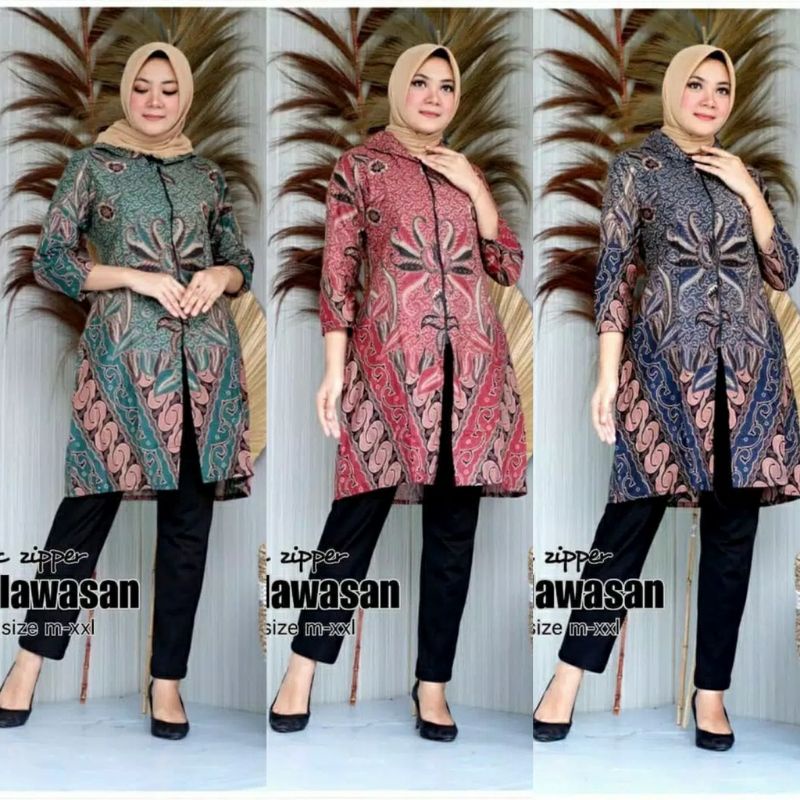 Terlaris SERUT GENES JELITA TUNIC NAVBOR YELBOR WHITBOR CREAMBOR TUNIK BATIK MODERN HRB030 DOLBI DOB