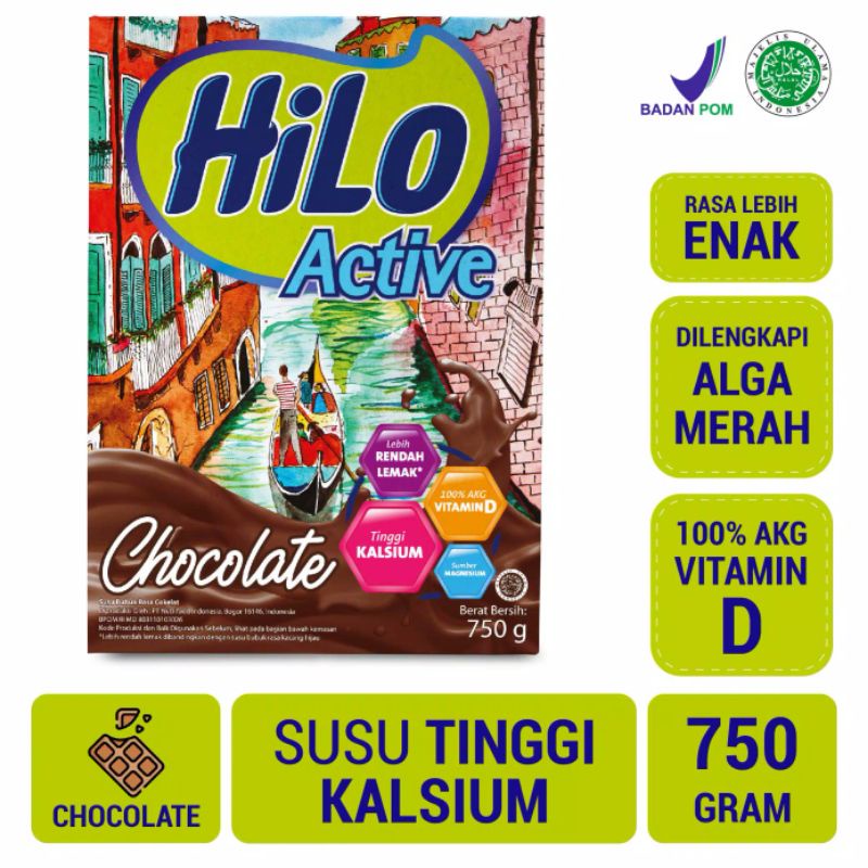 

Hilo Active Chocolate 750gr / Susu Hilo Active Cokelat 750gr