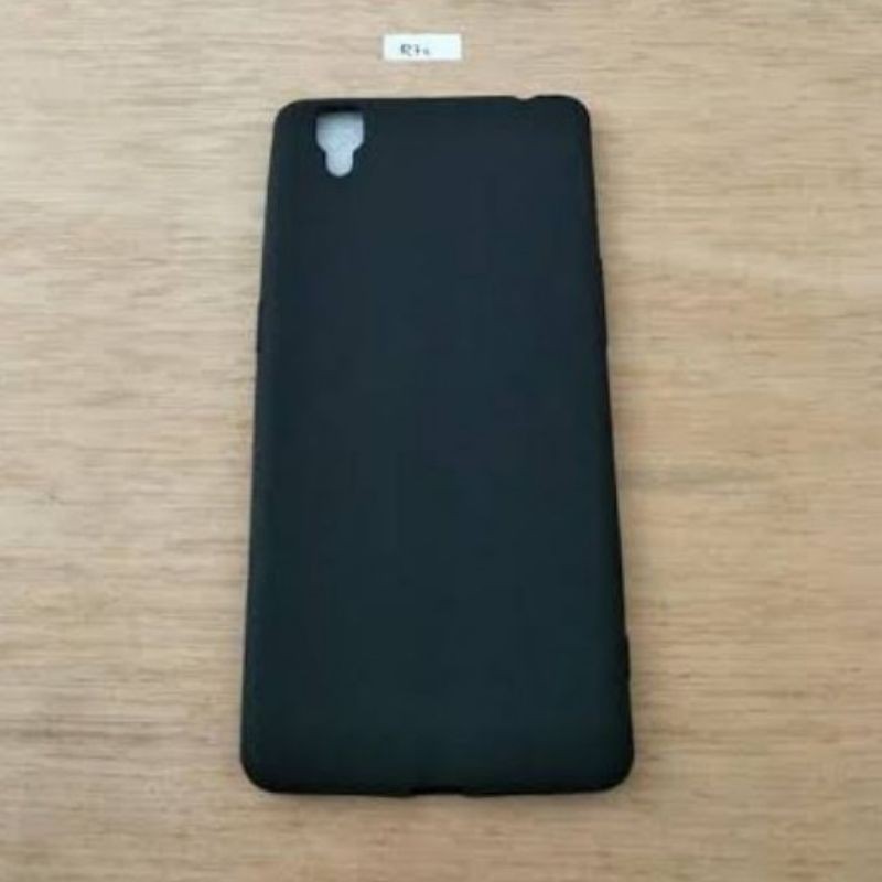 Case Matte Oppo R7s / R7Sf Casing Atau Kondom Softcase Blackmatte