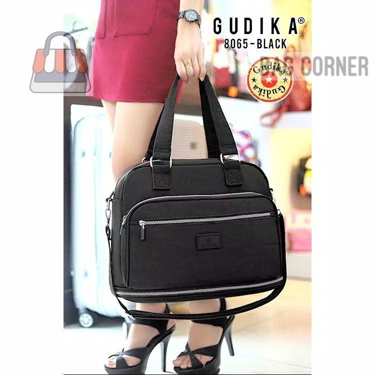BagCorner - GUDIKA Bag 8065 - Travel Bag Wanita Kekinian Import Original Terbaru Bahan Nilon Waterpr