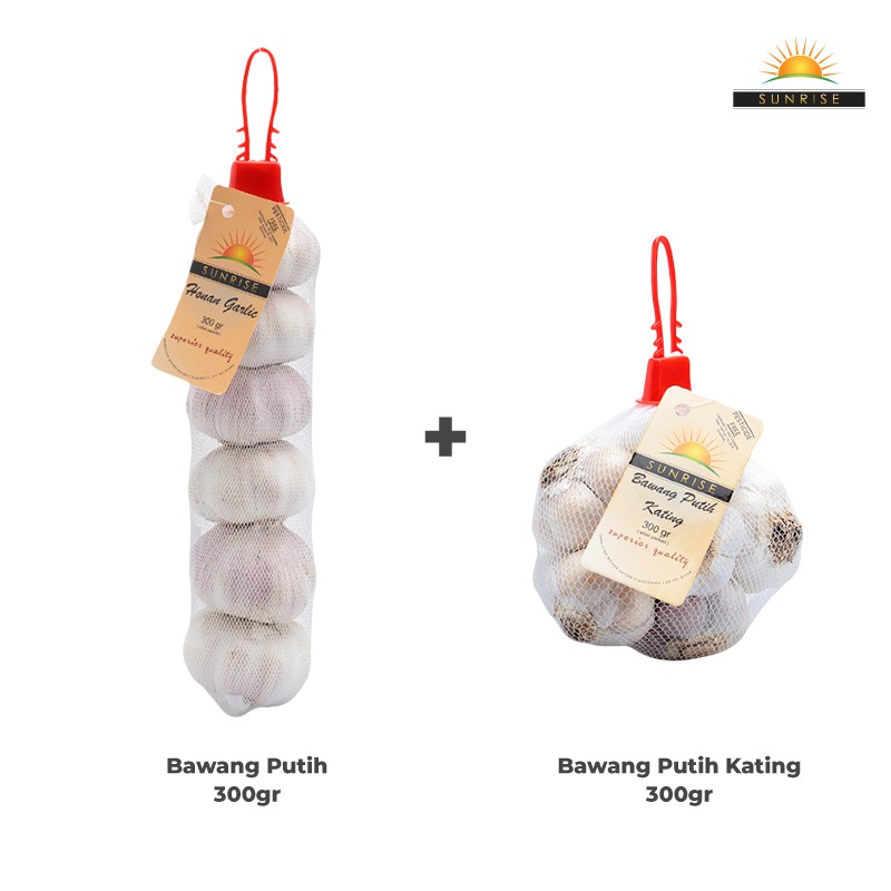 

SUNRISE BAWANG PUTIH [300 GR] + SUNRISE BAWANG PUTIH KATING [300 GR]