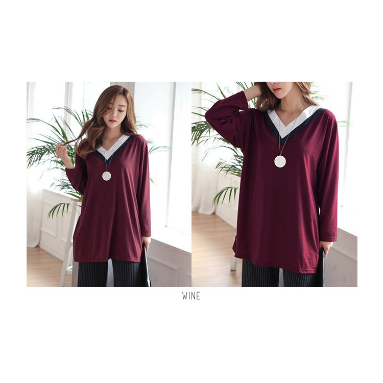 KARAKOREA Ivy Long Sleeve Tee Baju Lengan Panjang Baju Wanita