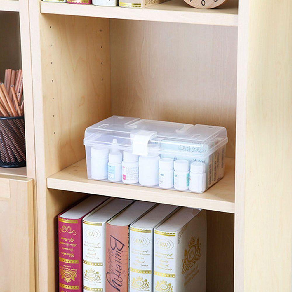 Suyo Kotak Penyimpanan Obat Transparan Anti Air / Debu