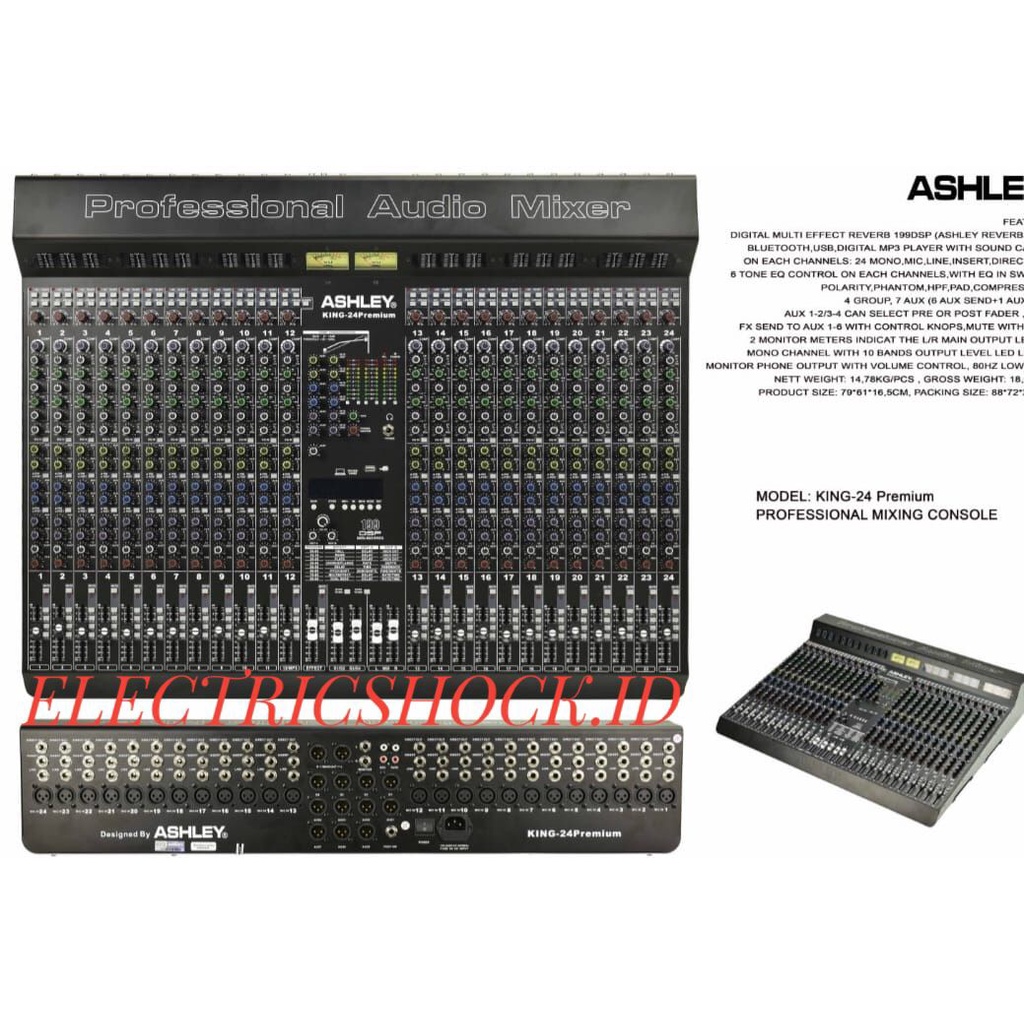 MIXER AUDIO ASHLEY KING 24 PREMIUM / ASHLEY KING24 PREMIUM ORIGINAL