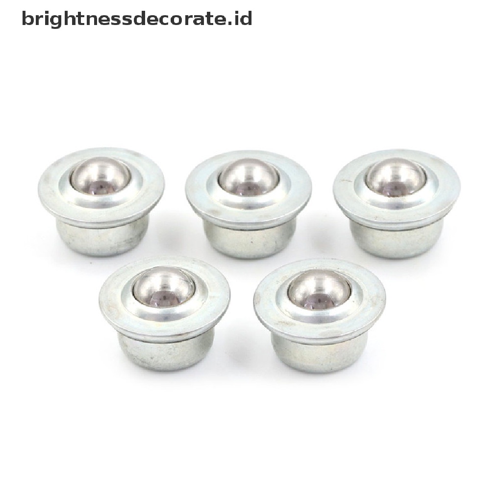 5 Pcs Cy-15H 32mm Ball Bearing Unit Conveyor Roller Wheels Bahan Metal