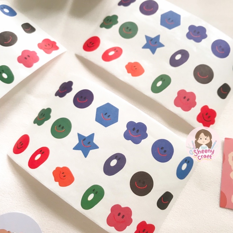 

Sticker Deco Smiley Shape untuk Jurnal / Stiker Dekorasi Seri Smiley Shape