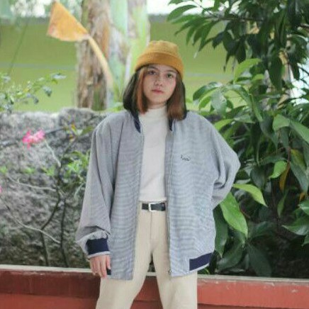 TARTAN MINI NOVA NAVY WHITE JAKET (70)