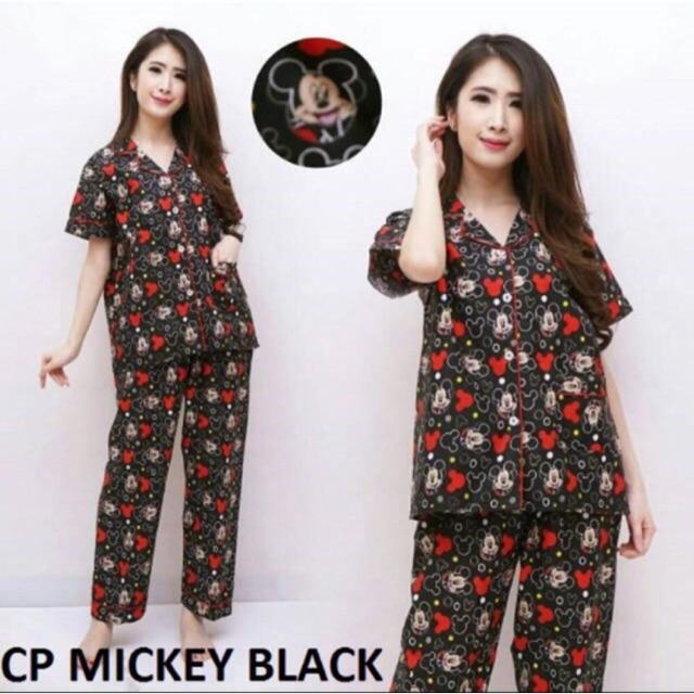 Baju Tidur Piyama  Mickey Mouse Segar Ceria