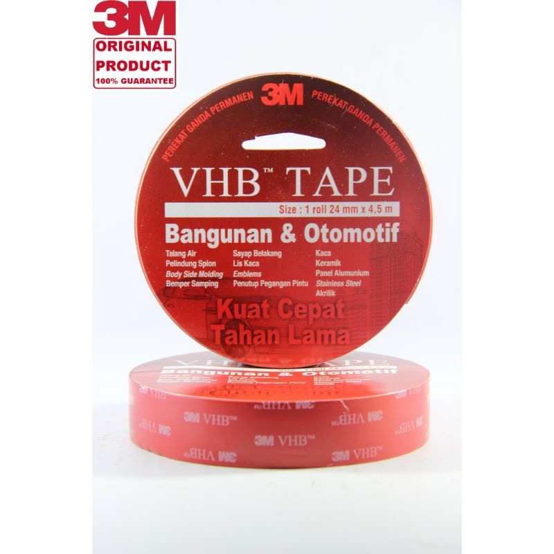 

isolasi double tape 3M VHB 24mmx4,5