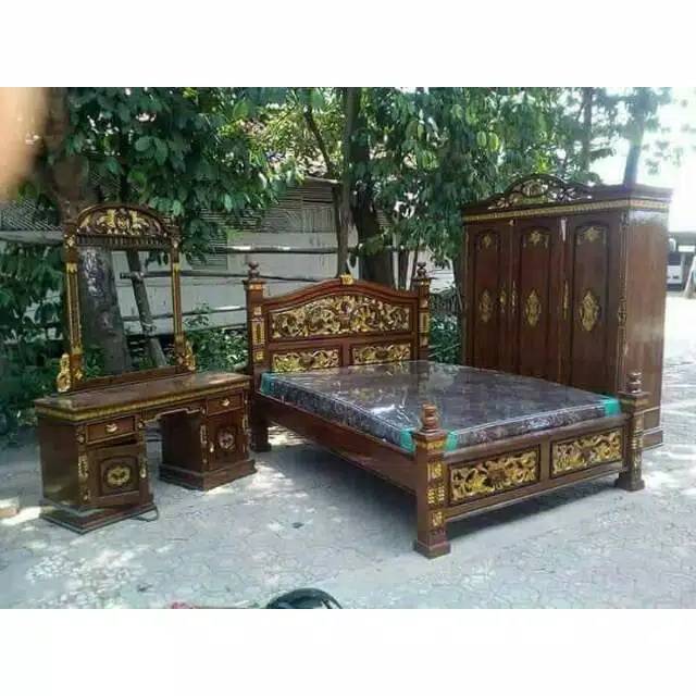 set kamar tidur rahwana.mebel jepara