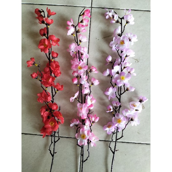 bunga sakura plastik - bunga dekorasi - pohon sakura