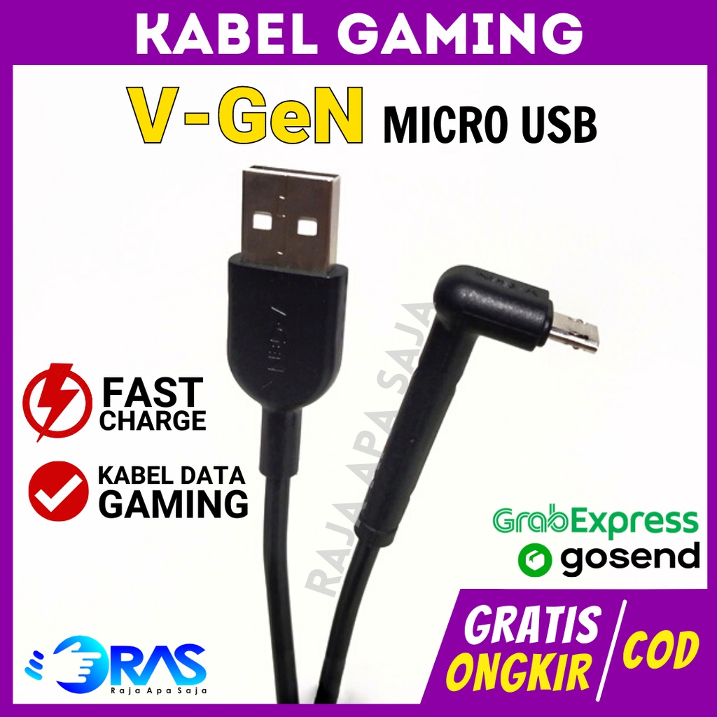Kabel Data Gaming Micro USB - Kabel Charger Fast Charging Casan Cesan HP Android 2A Cas Carjer Cars 
