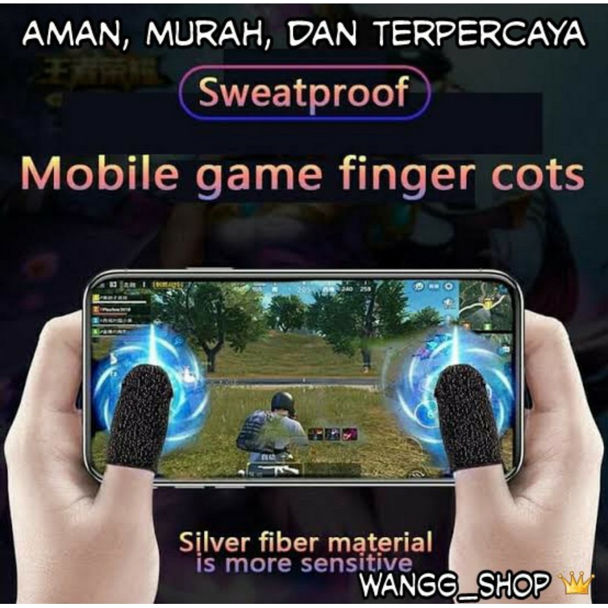 [MURAH] SARUNG TANGAN UNTUK JEMPOL ANTI KERINGAT UNTUK GAMING / FINGER COATS FOR GAMING