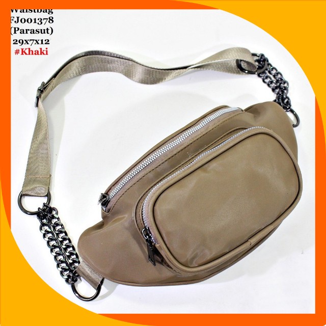 Fashion Waistbag FJ001378 Tas Pinggang wanita Res 2 kantong depan