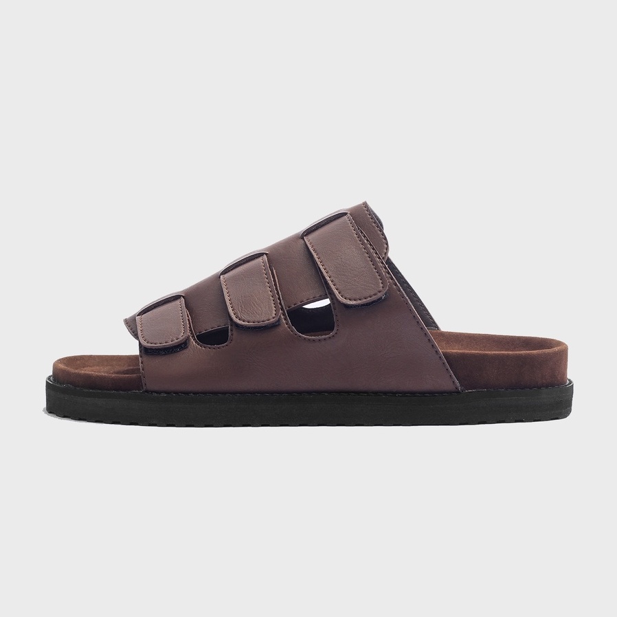 CHAMBER BROWN |ManNeedMe x GFLAMES| Sandal Jepit Pria Casual Sendal Slide ORIGINAL