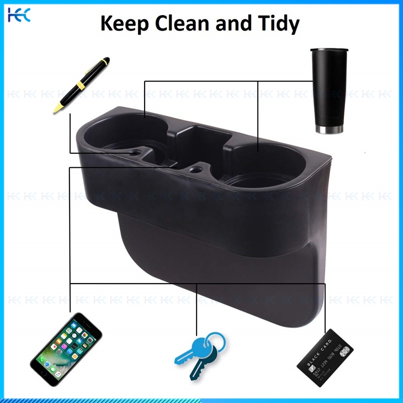 Set Holder Botol Minuman Universal Warna Hitam Untuk Pintu Mobil / Truk