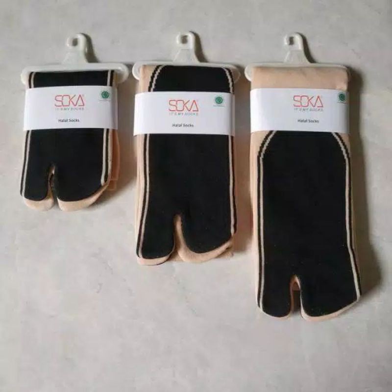 Soka Kaos Kaki Jempol Telapak Hitam Skin Series