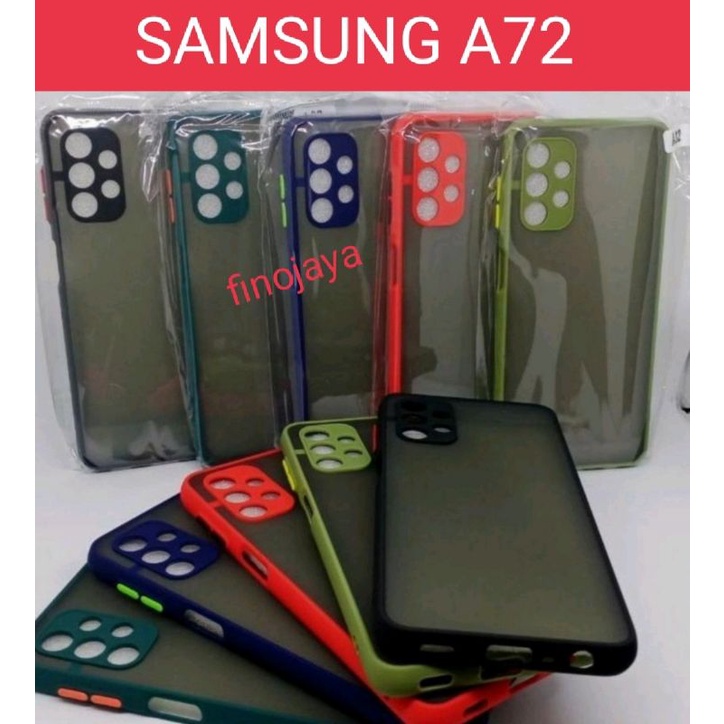 Case Aero My Choice Samsung A72 Silikon Dove pelindung Camera