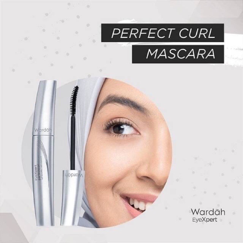 ✿ELYSABETHME✿ 🅆 🄰 🅁 🄳 🄰 🄷 Wardah Mascara Perfect Curl / Aqua lash fiber maskara penebal dan penghitam bulu mata