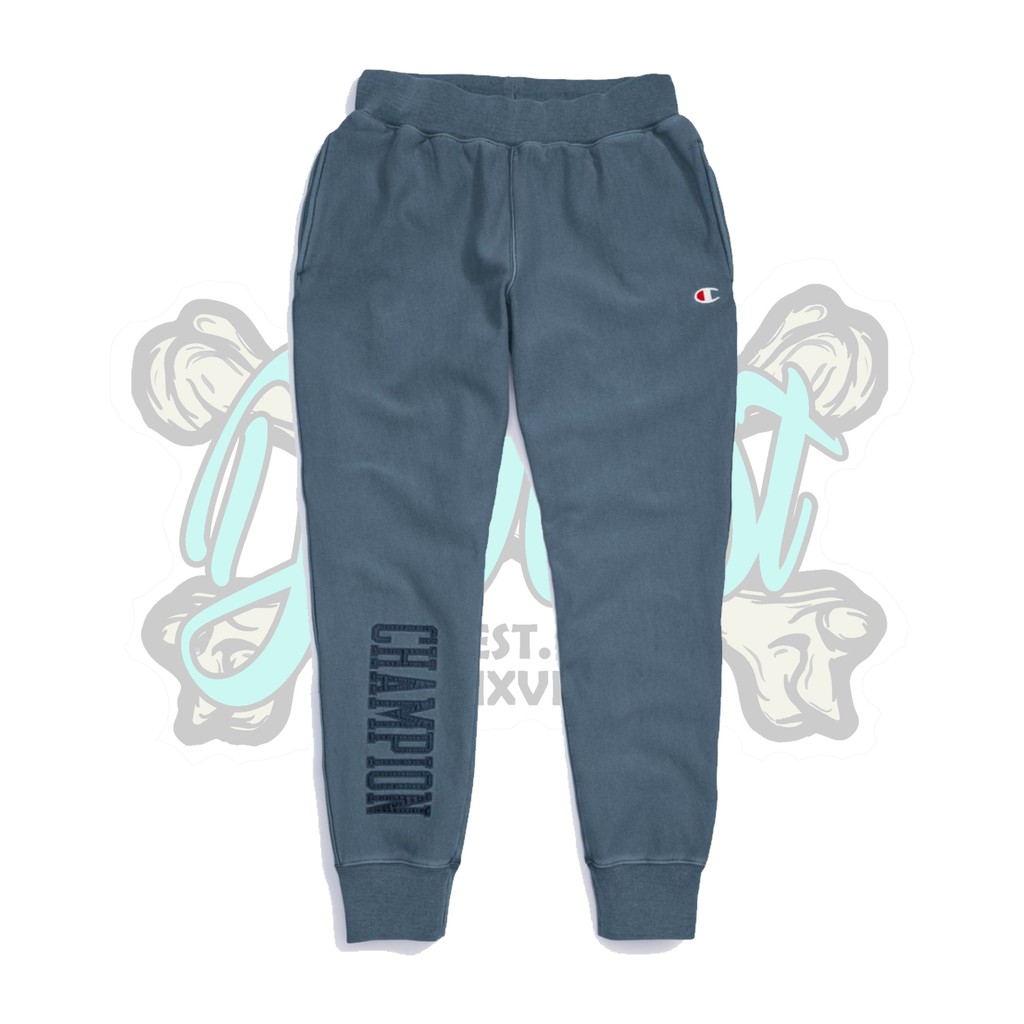 CHAMPION MENS VINTAGE REVERSE WEAVE JOGGER Colour Bleached Indigo
