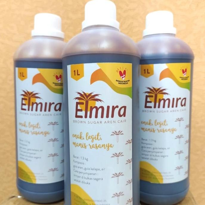 

Brown Sugar Aren Cair 1Liter Elmira / gula aren cair