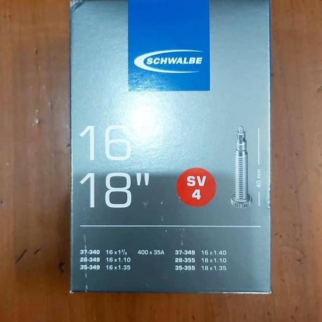 BAN DALAM INNER TUBE SCHWALBE SV4 16x 1 3/8 SELI BAN SEPEDA LIPAT BMX