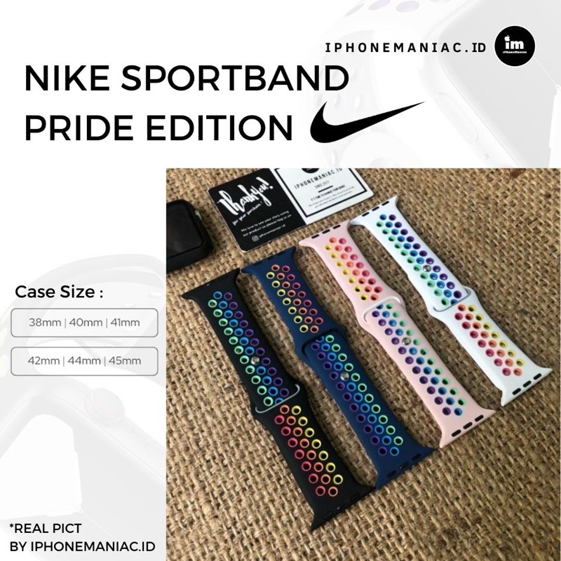 STRAP APPLE WATCH IWATCH NIKE PRIDE EDITION 49mm 38mm 42mm 40mm 44mm 41mm 45mm