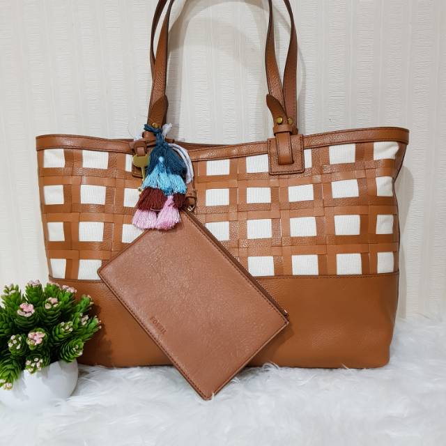 Fossil rachel tote tan