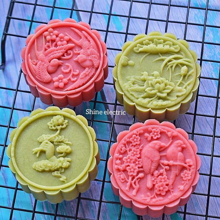 Cetakan Kue Bulan Bird Flower 75gr Mooncake 75 gram Moon Cake 75 gr