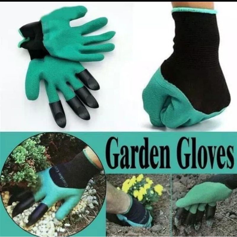 SARUNG TANGAN HIJAU KERJA KEBUN TAMAN / SARUNG TANGAN PERKEBUNAN/GARDEN GLOVES/SARUNG TANGAN BERKEBUN BERCOCOK TANAM/ SARUNG TANGAN TANAM